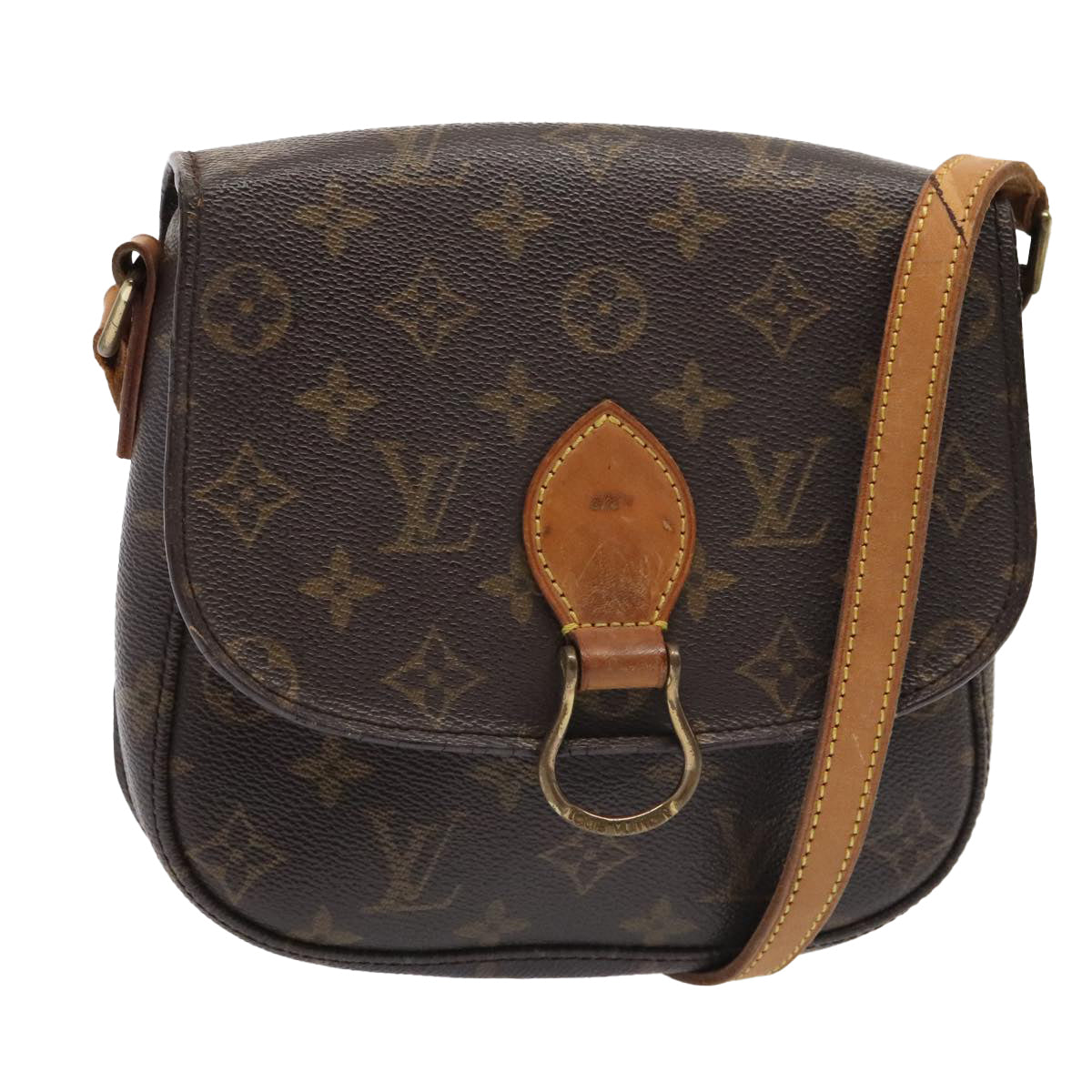 LOUIS VUITTON Monogram Saint Cloud MM Shoulder Bag M51243 LV Auth 89944