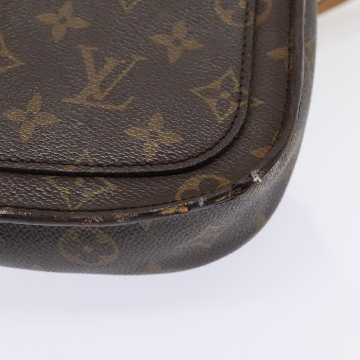 LOUIS VUITTON Monogram Saint Cloud MM Shoulder Bag M51243 LV Auth 89944