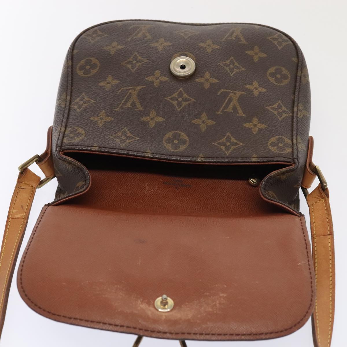 LOUIS VUITTON Monogram Saint Cloud MM Shoulder Bag M51243 LV Auth 89944