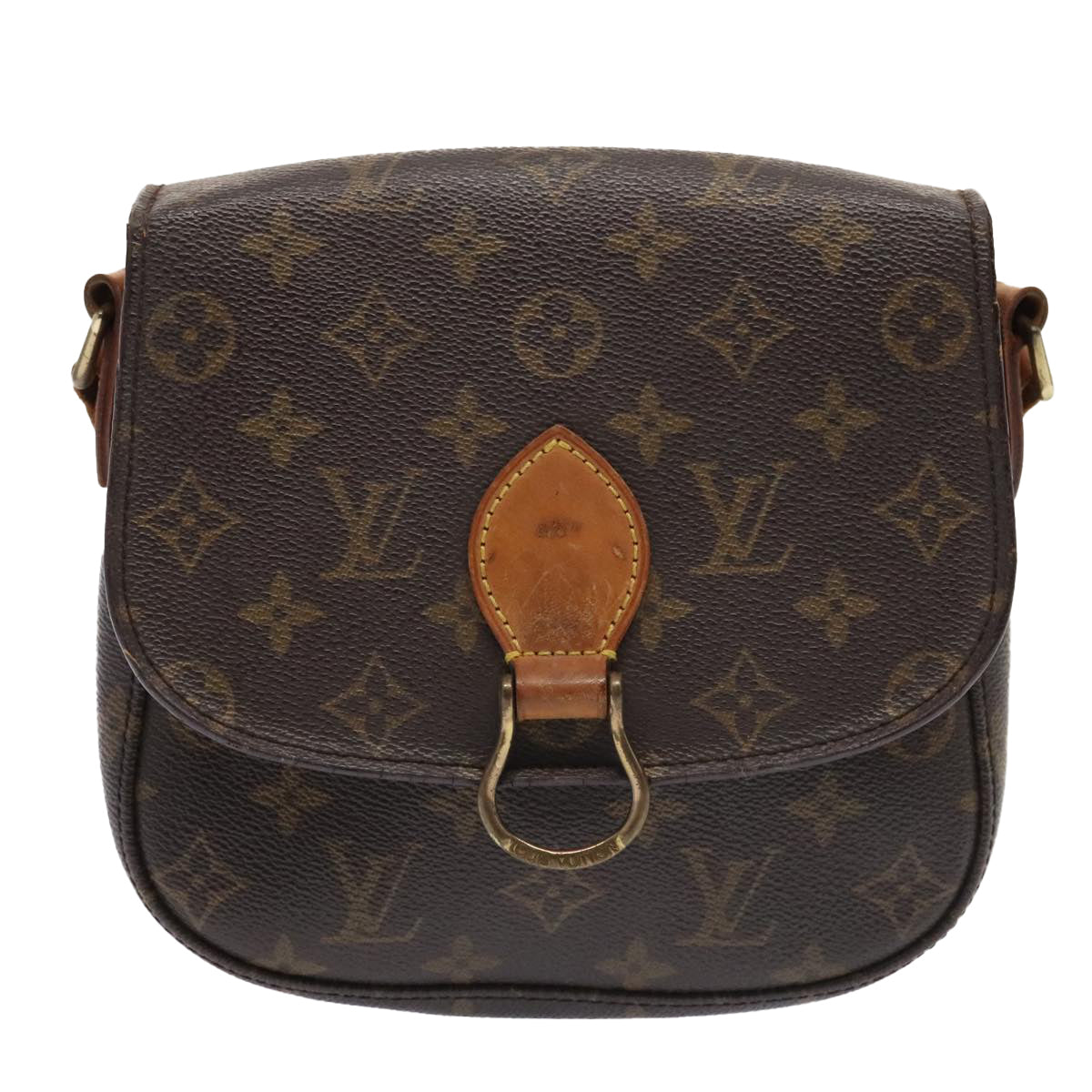 LOUIS VUITTON Monogram Saint Cloud MM Shoulder Bag M51243 LV Auth 89944