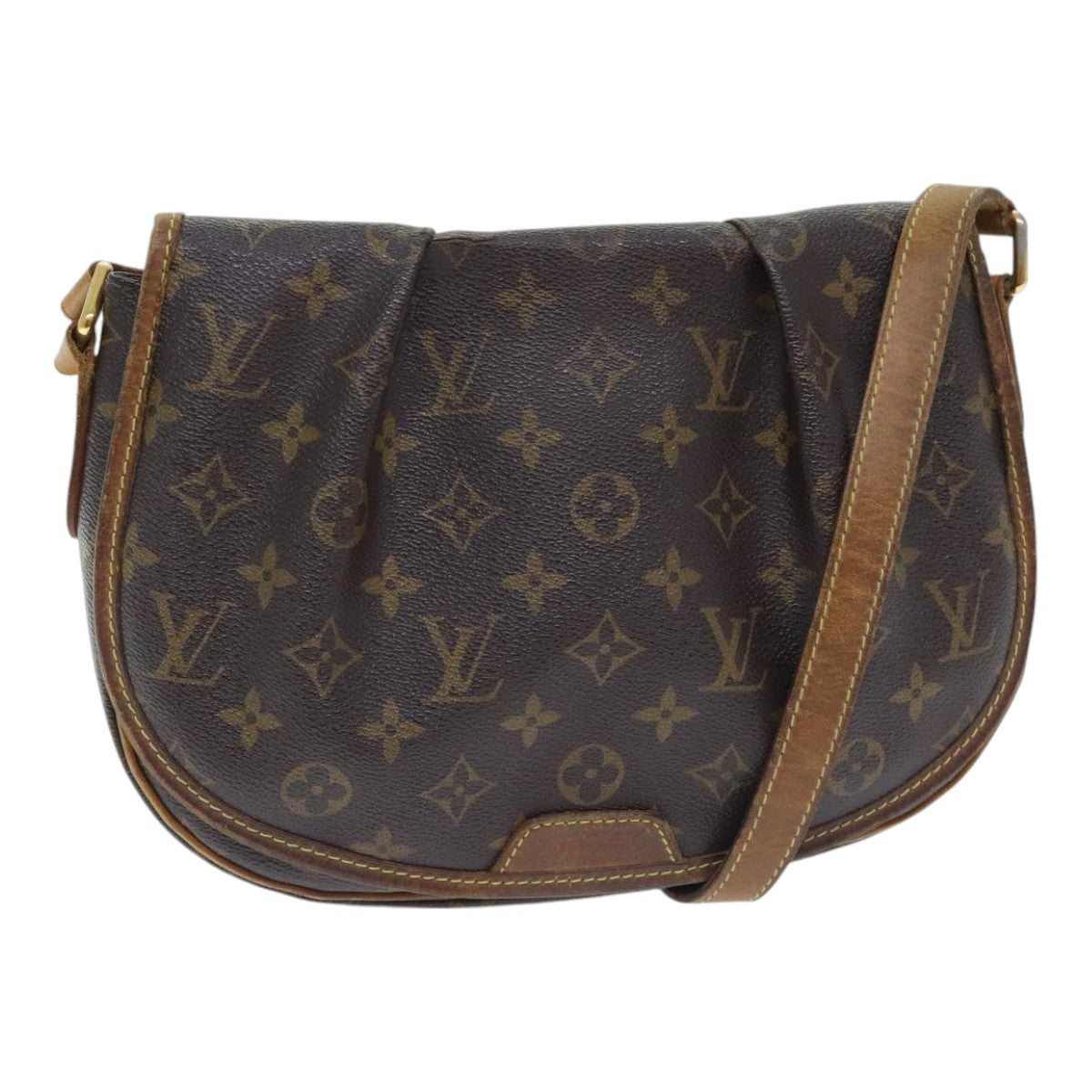 LOUIS VUITTON Monogram Menilmontant PM Shoulder Bag M40474 LV Auth 89953