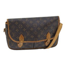 LOUIS VUITTON Monogram Gibeciere MM Shoulder Bag M42247 LV Auth 89955-1