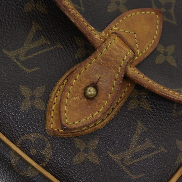 LOUIS VUITTON Monogram Gibeciere MM Shoulder Bag M42247 LV Auth 89955