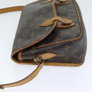 LOUIS VUITTON Monogram Gibeciere MM Umhängetasche M42247 LV Auth 89955-3