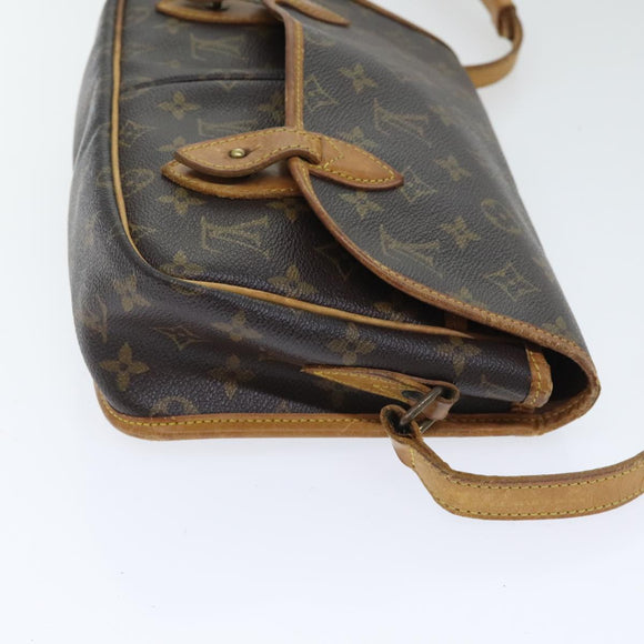 LOUIS VUITTON Monogram Gibeciere MM Shoulder Bag M42247 LV Auth 89955