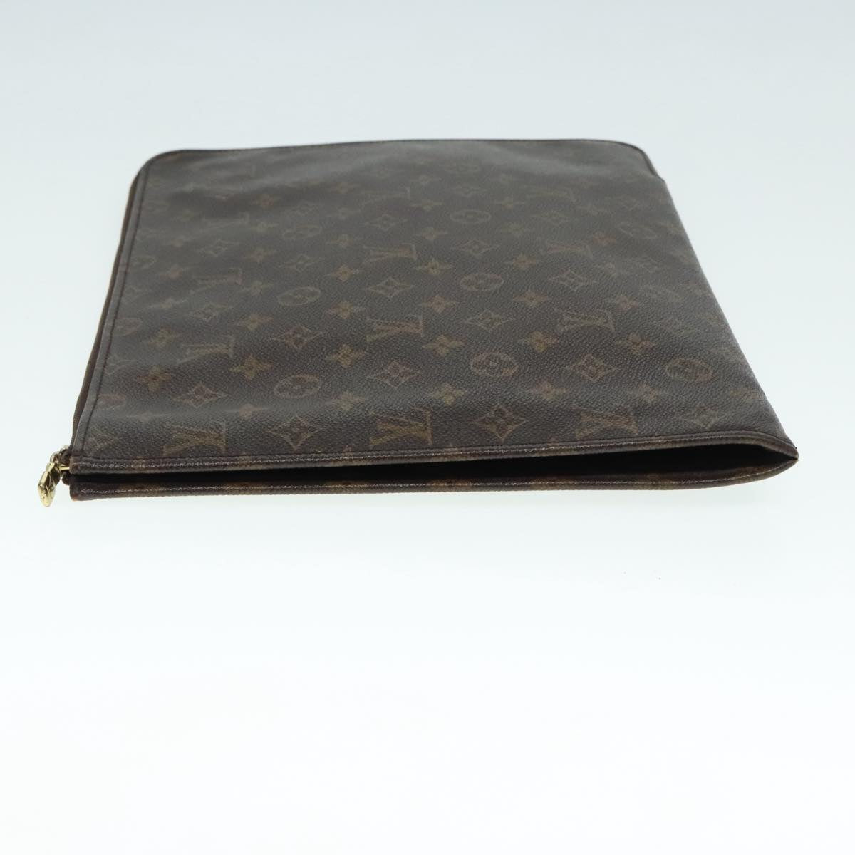 LOUIS VUITTON Monogram Posh Documents Clutch Bag M53456 LV Auth 89968