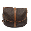 LOUIS VUITTON Monogram Saumur 35 Shoulder Bag M42254 LV Auth 89975-2