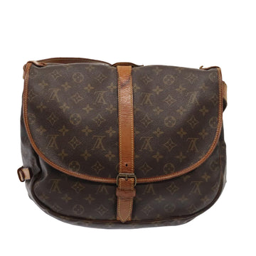 LOUIS VUITTON Monogram Saumur 35 Shoulder Bag M42254 LV Auth 89975 - 0