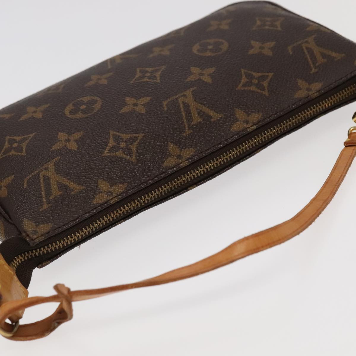 LOUIS VUITTON Monogram Pochette Accessoires Pouch M51980 LV Auth 89992