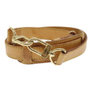 LOUIS VUITTON Adjustable Shoulder Strap Leather 36.2""-43.7"" Beige Auth 90005-1