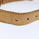 LOUIS VUITTON Adjustable Shoulder Strap Leather 36.2""-43.7"" Beige Auth 90005-4