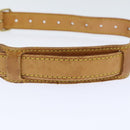 LOUIS VUITTON Adjustable Shoulder Strap Leather 36.2""""""""-43.7"""""""" Beige Auth 90005-6