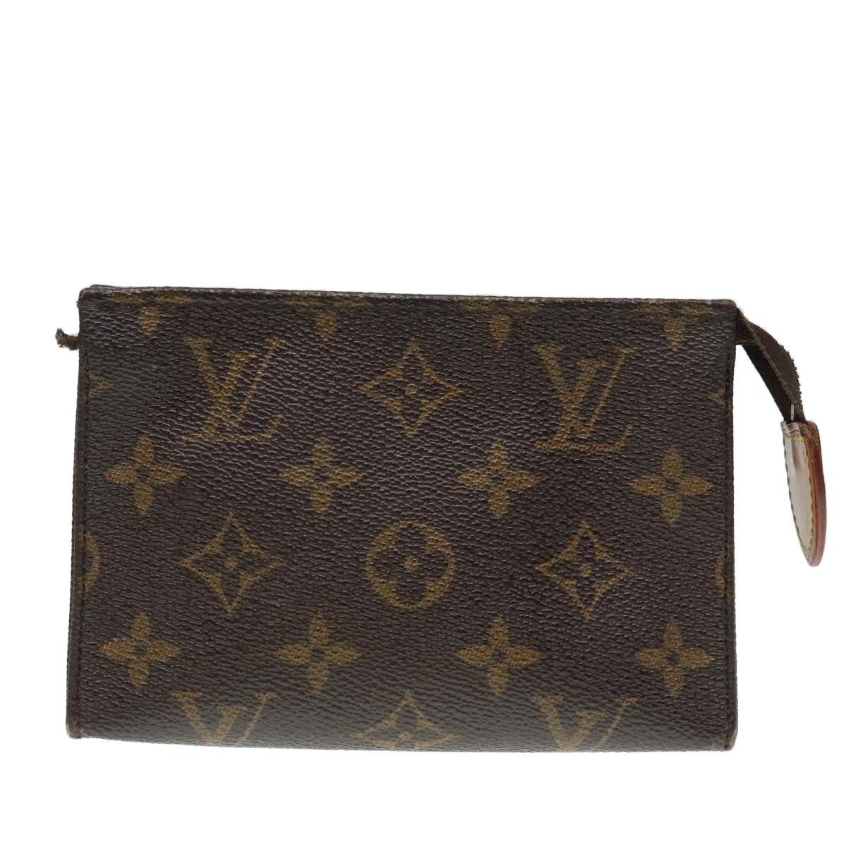 LOUIS VUITTON Monogram Poche Toilette 15 Pouch M47546 LV Auth 90016