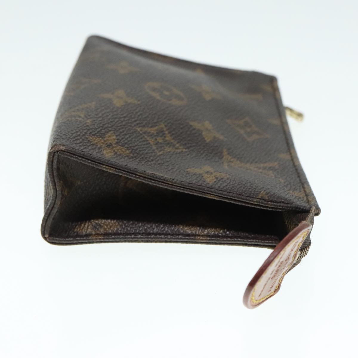 LOUIS VUITTON Monogram Poche Toilette 15 Pouch M47546 LV Auth 90016