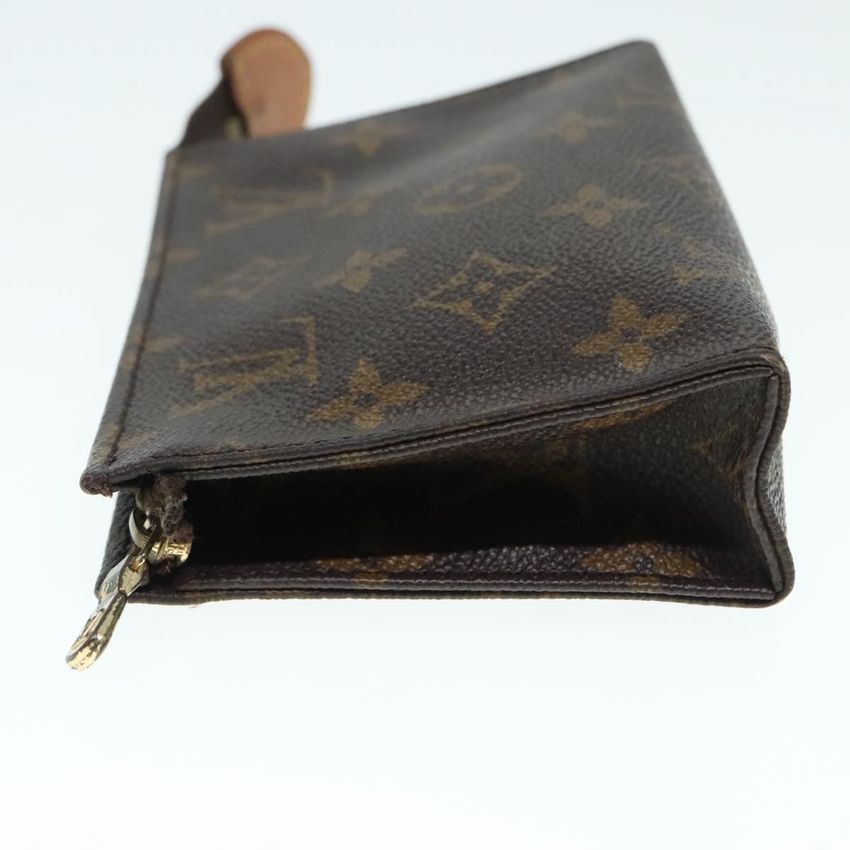 LOUIS VUITTON Monogram Poche Toilette 15 Pouch M47546 LV Auth 90016