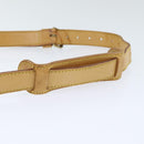 LOUIS VUITTON Adjustable Shoulder Strap Leather 31.5""-38.6"" Beige Auth 90043-5