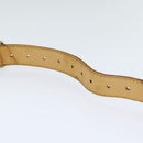 LOUIS VUITTON Adjustable Shoulder Strap Leather 31.5""-38.6"" Beige Auth 90043-6