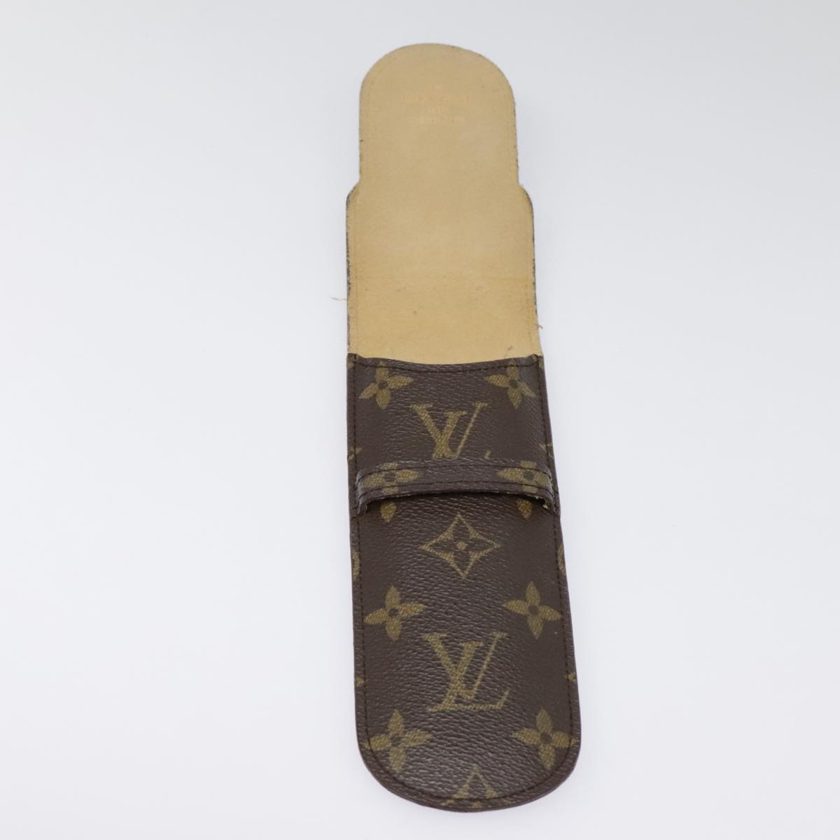 LOUIS VUITTON Monogram Etui Stilo Pen Case M62990 LV Auth 90044