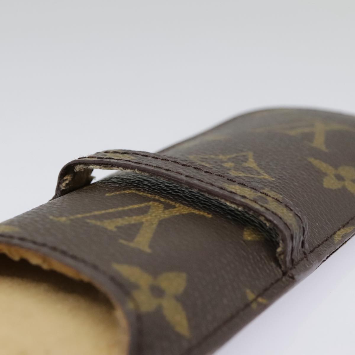 LOUIS VUITTON Monogram Etui Stilo Pen Case M62990 LV Auth 90044