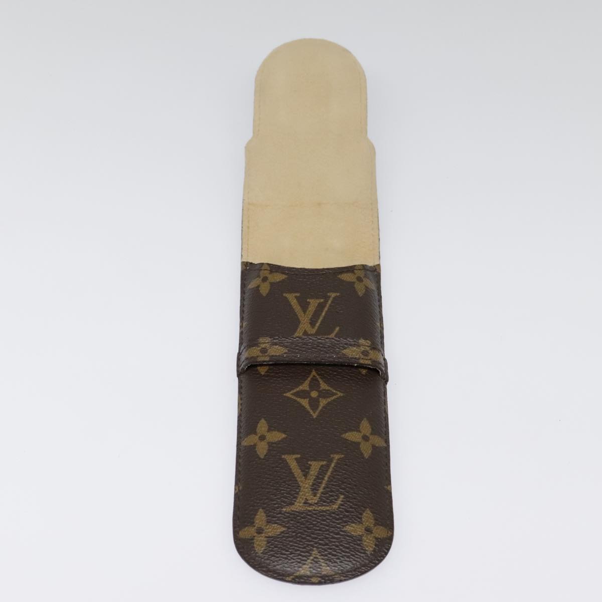 LOUIS VUITTON Monogram Etui Stilo Pen Case M62990 LV Auth 90045