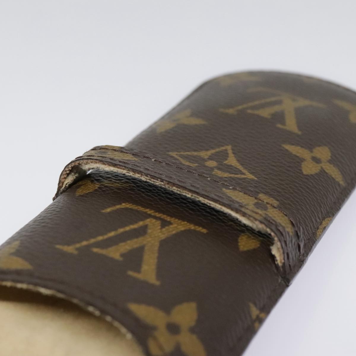 LOUIS VUITTON Monogram Etui Stilo Pen Case M62990 LV Auth 90045