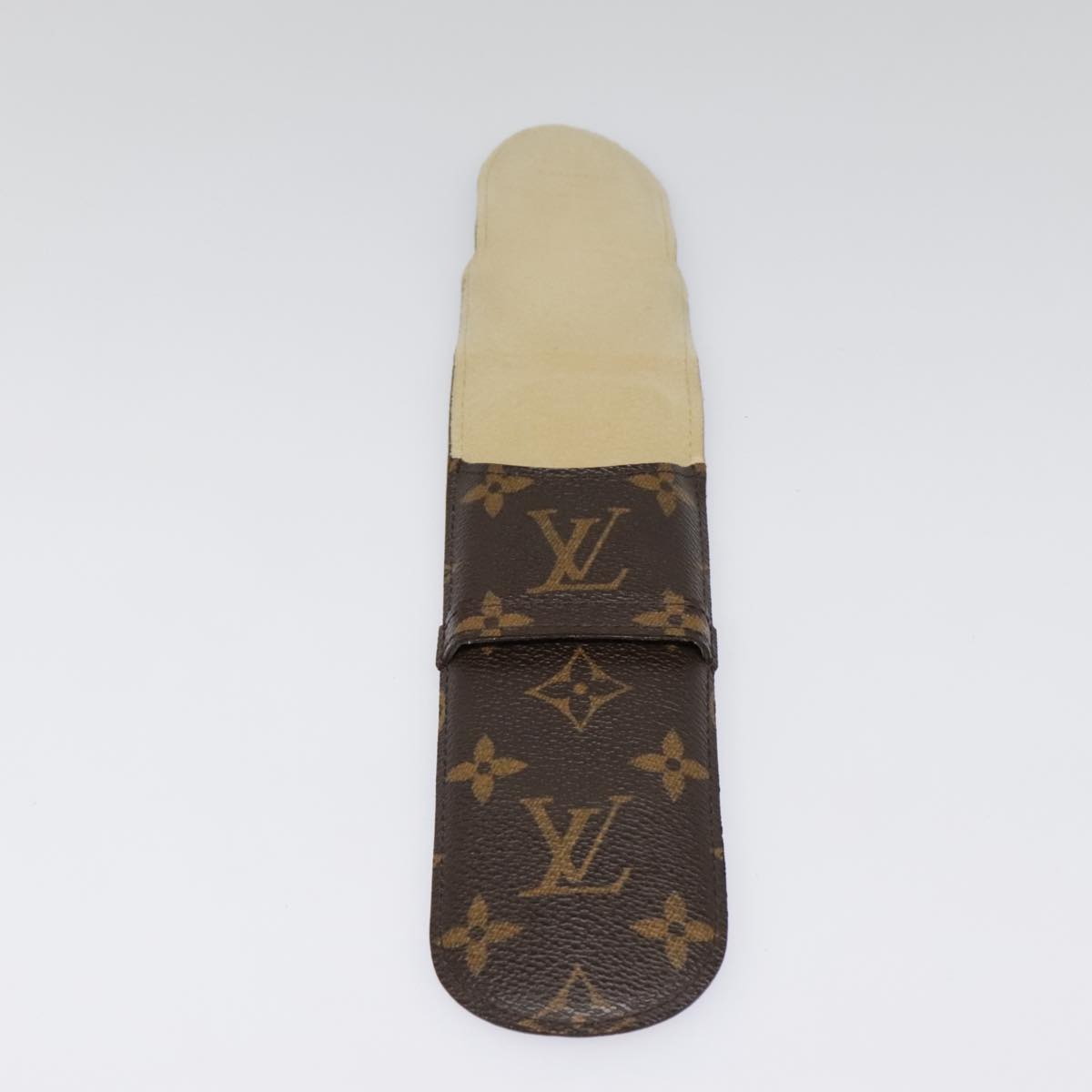 LOUIS VUITTON Monogram Etui Stilo Pen Case M62990 LV Auth 90046