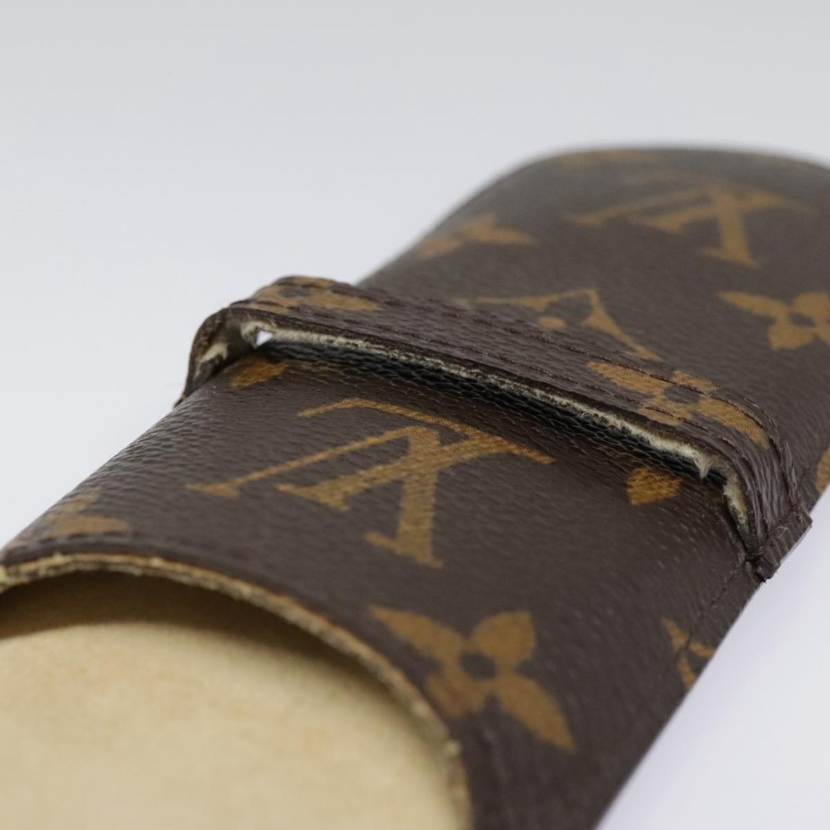 LOUIS VUITTON Monogram Etui Stilo Pen Case M62990 LV Auth 90046