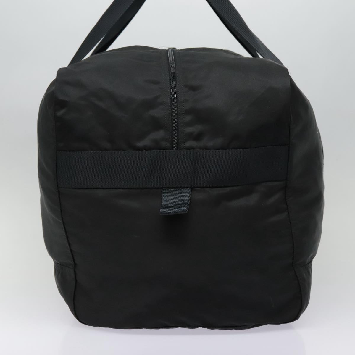 PRADA Boston Bag Nylon Black Auth 90048