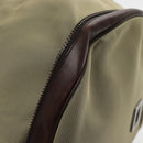 Salvatore Ferragamo Boston Bag Canvas Beige Silver Auth 90049-16