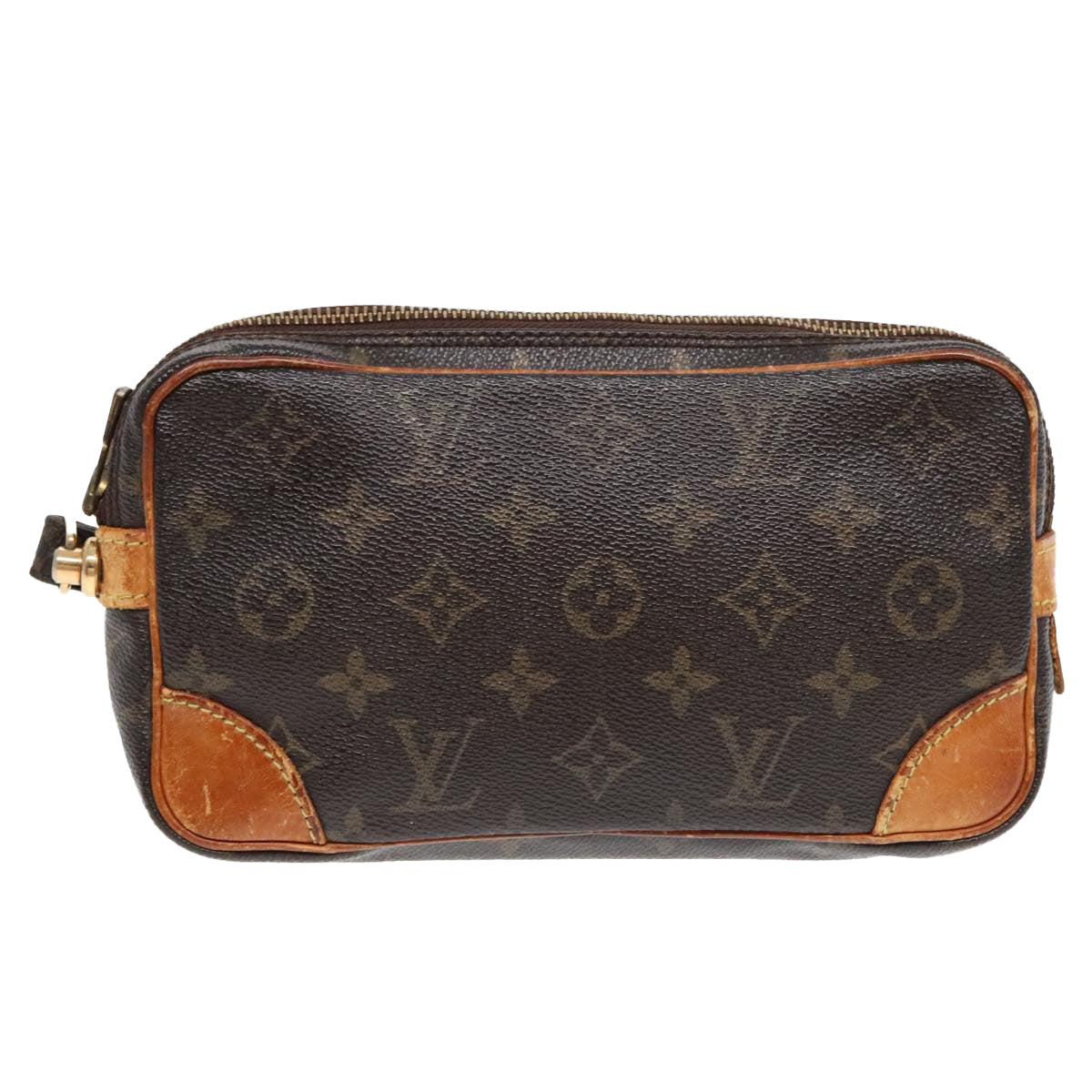 LOUIS VUITTON Monogram Marly Dragonne PM Clutch Bag M51827 LV Auth 90057