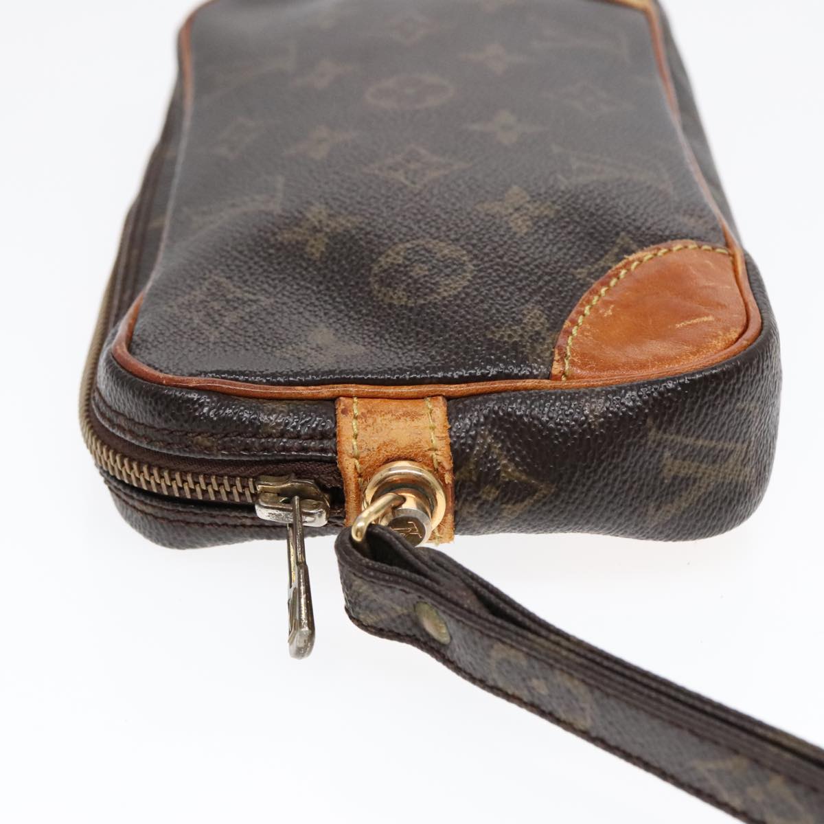 LOUIS VUITTON Monogram Marly Dragonne PM Clutch Bag M51827 LV Auth 90057