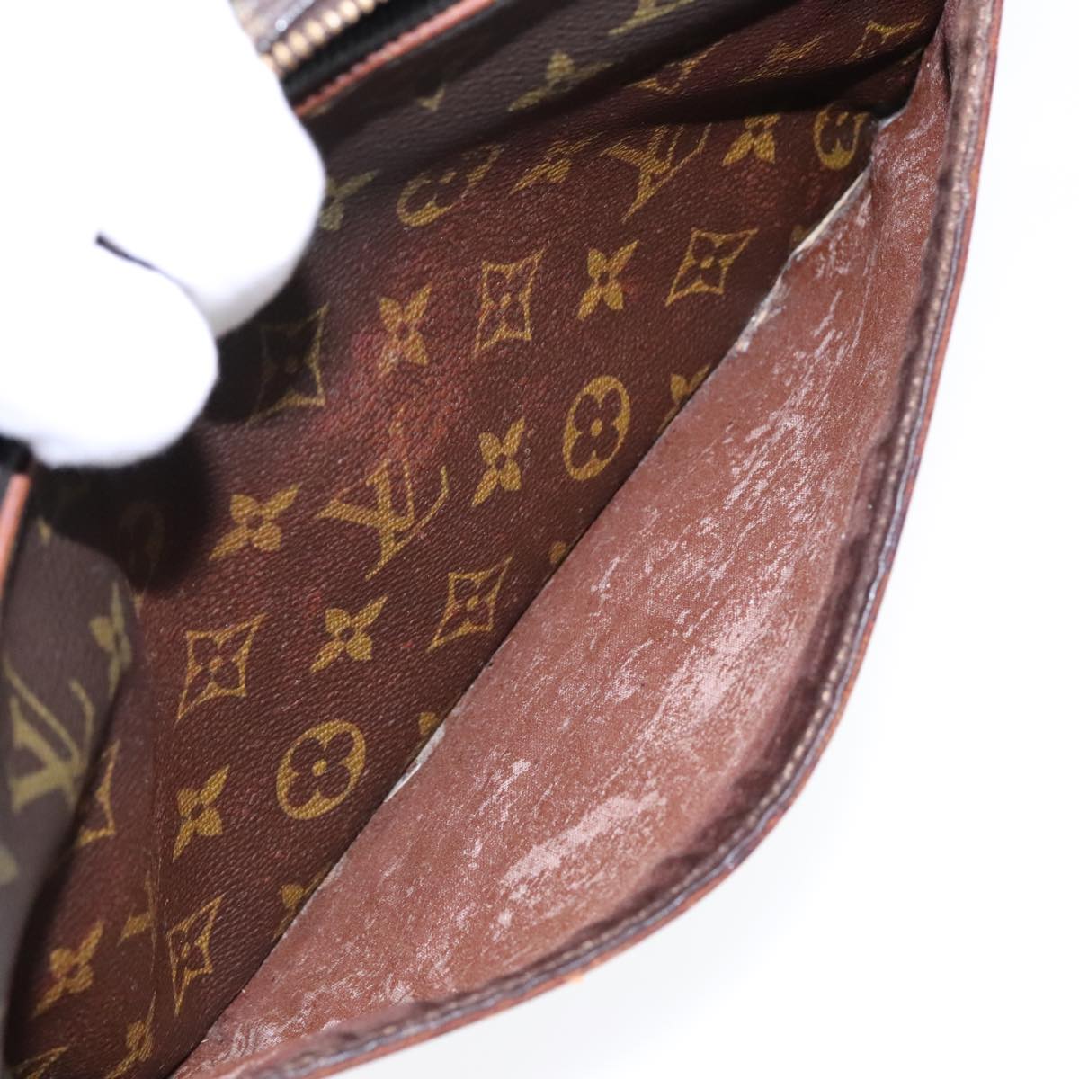 LOUIS VUITTON Monogram Compiegne 28 Clutch Bag M51845 LV Auth 90058