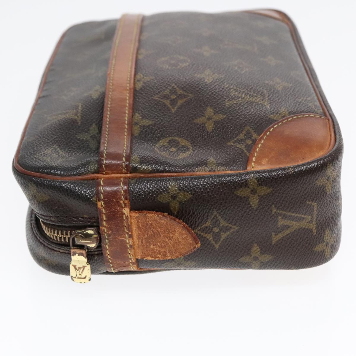 LOUIS VUITTON Monogram Compiegne 28 Clutch Bag M51845 LV Auth 90058