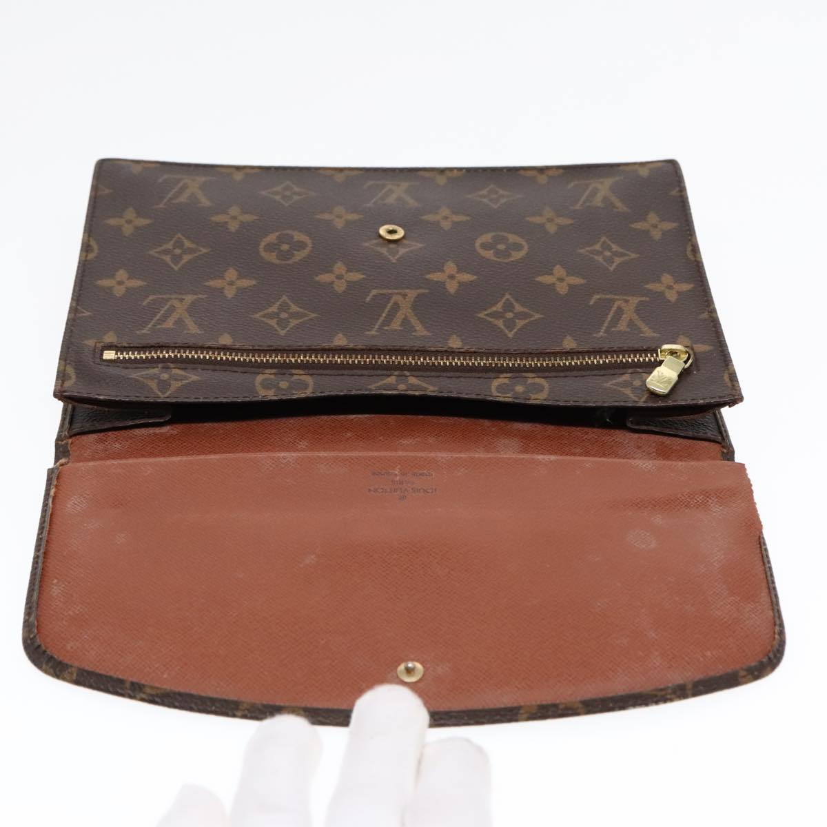 LOUIS VUITTON Monogram Pochette Rabat 23 Clutch Bag M51940 LV Auth 90061