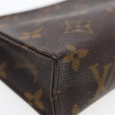 LOUIS VUITTON Monogram Poche Toilette 15 Pouch M47546 LV Auth 90071-15