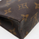 LOUIS VUITTON Monogram Poche Toilette 15 Pouch M47546 LV Auth 90071-17