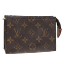 LOUIS VUITTON Monogram Poche Toilette 15 Pouch M47546 LV Auth 90071-1
