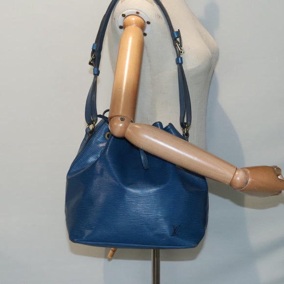 LOUIS VUITTON Epi Petit Noe Shoulder Bag Blue M44105 LV Auth 90140