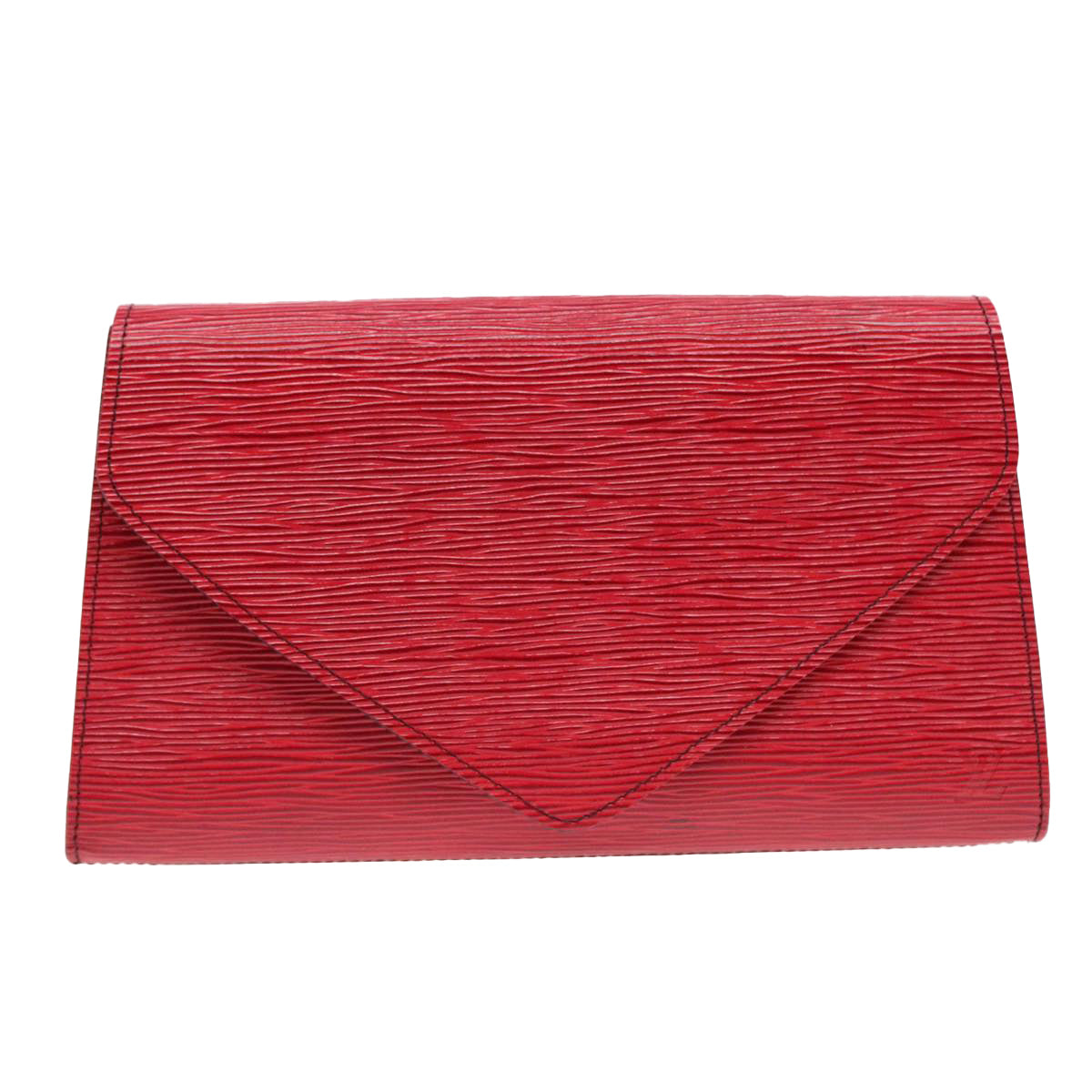 LOUIS VUITTON Epi Art Deco Clutch Bag Red M52637 LV Auth 90142