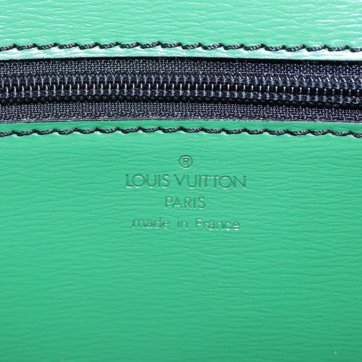 LOUIS VUITTON Epi Document Case Clutch Bag Green LV Auth 90149