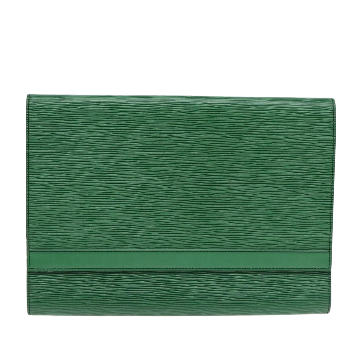 LOUIS VUITTON Epi Document Case Clutch Bag Green LV Auth 90149