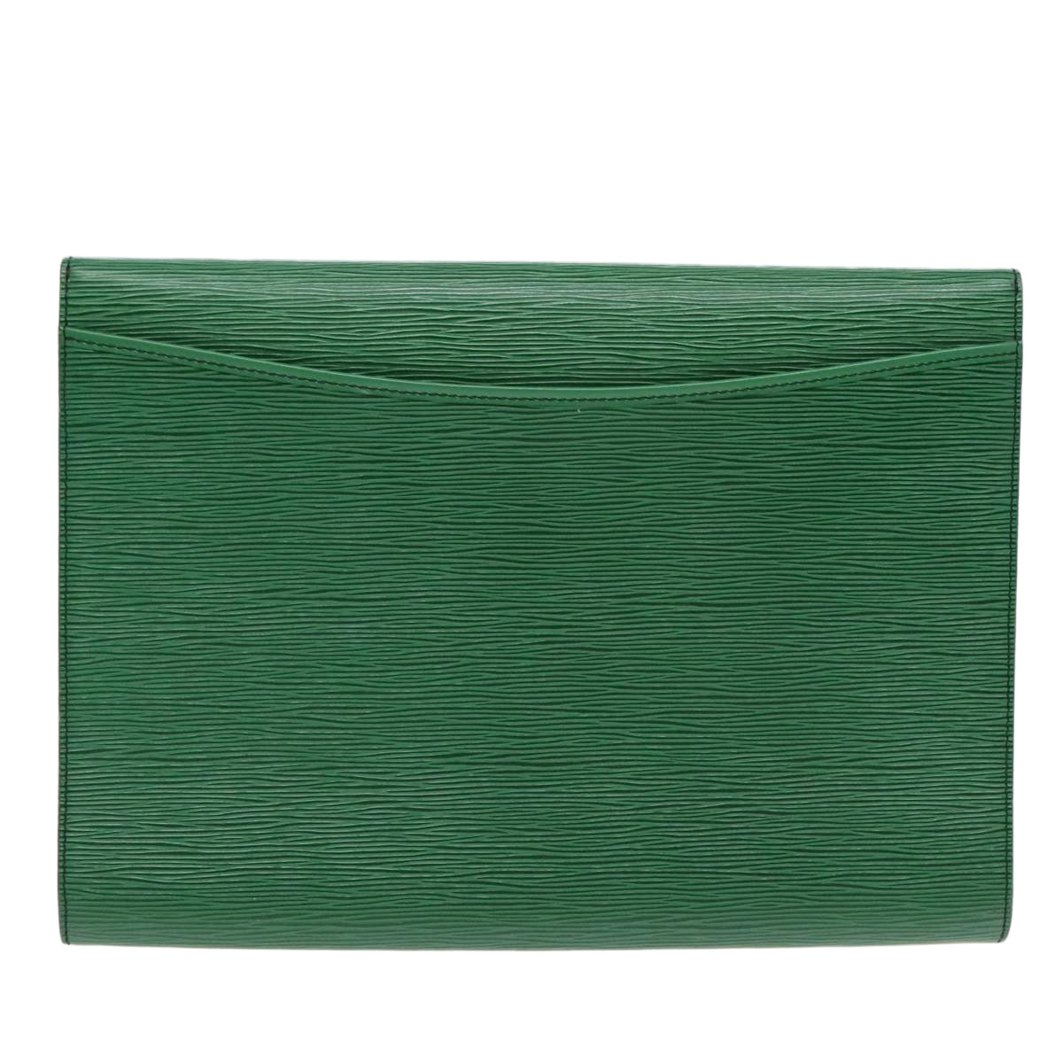 LOUIS VUITTON Epi Document Case Clutch Bag Green LV Auth 90149 - 0