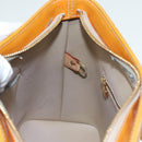 LOUIS VUITTON Monogram Vernis Houston Hand Bag Beige M91004 LV Auth 90153-22