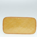 LOUIS VUITTON Monogram Vernis Houston Hand Bag Beige M91004 LV Auth 90153-5