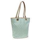 GUCCI GG Canvas Tote Bag Light Blue Gold 002 1099 Auth 90172-1