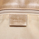 GUCCI GG Canvas Tote Bag Light Blue Gold 002 1099 Auth 90172-16