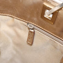 GUCCI GG Canvas Tote Bag Light Blue Gold 002 1099 Auth 90172-19