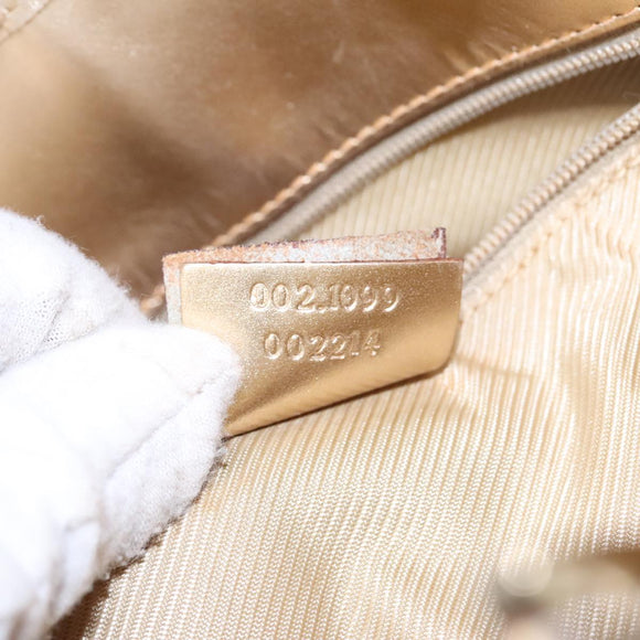 GUCCI GG Canvas Tote Bag Light Blue Gold 002 1099 Auth 90172