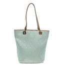 GUCCI GG Canvas Tote Bag Light Blue Gold 002 1099 Auth 90172-2