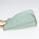GUCCI GG Canvas Tote Bag Light Blue Gold 002 1099 Auth 90172-4